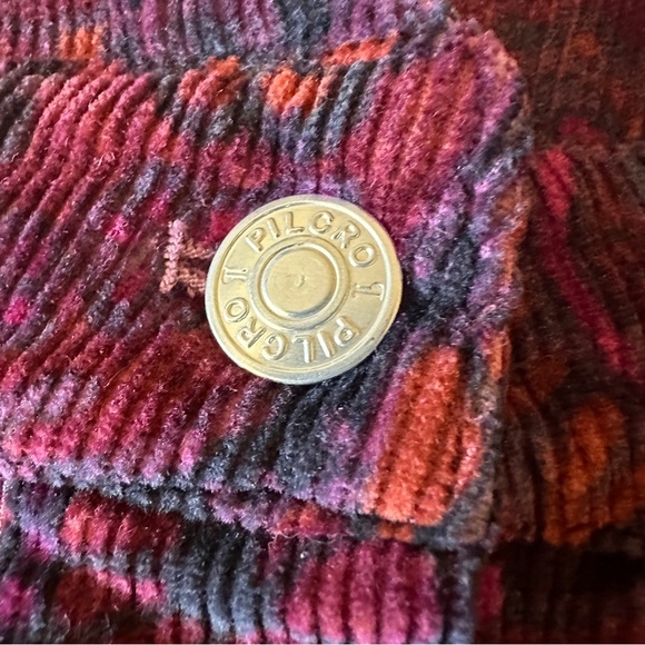 Anthropologie Pilcro Size 4 Corduroy Button Front Mini Skirt Floral Purple NWT - Picture 8 of 14